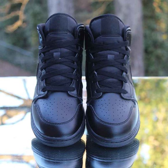 Air Jordan 1 Mid Deep Black - Picture 7 of 13